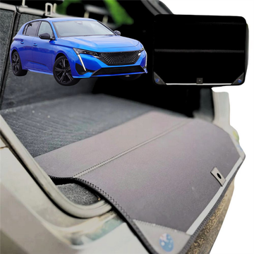 Rear Cargo Boot Bumper Protector for Peugeot 308 2021 - Current Hatch (P5) - Standard (72 x 55) - Black