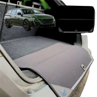 Rear Cargo Boot Bumper Protector for Peugeot 308 2021 - Current Wagon (P5) - Standard (72 x 55) - Black