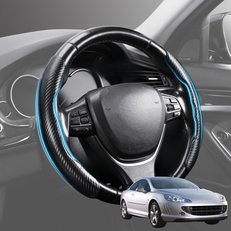 Segmented Steering Wheel Cover for Peugeot 407 2004 - 2010 Coupe - Universal Size