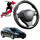 Black Samurai Segmented Steering Wheel Cover for Peugeot 407 2004 - 2010 Hatch-1