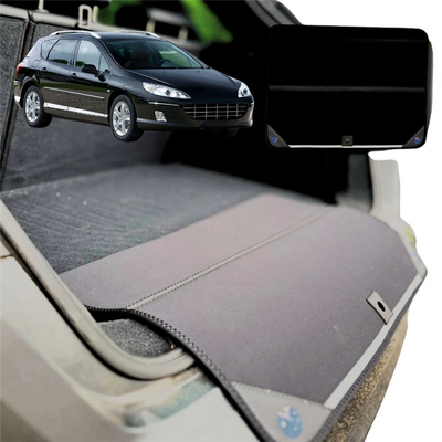 Rear Cargo Boot Bumper Protector for Peugeot 407 2004 - 2010 Hatch - Standard (72 x 55) - Black