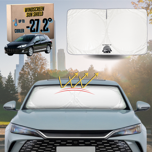 Front Windscreen Sun Shade for Peugeot 407 2004 - 2010 Hatch - Standard 150 x 85 cm