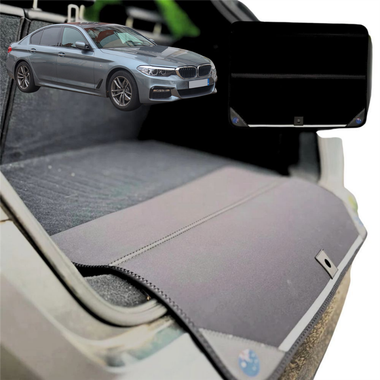 Rear Cargo Boot Bumper Protector for BMW 5 Series 2017 - 2023 (G30 G31 G38) - Standard (72 x 55) - Black