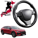 Black Samurai Segmented Steering Wheel Cover for Peugeot 408 2022 - Current (P54)-1