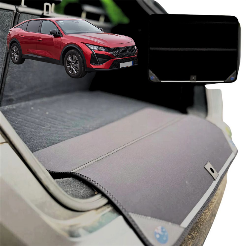 Rear Cargo Boot Bumper Protector for Peugeot 408 2022 - Current (P54) - Standard (72 x 55) - Black