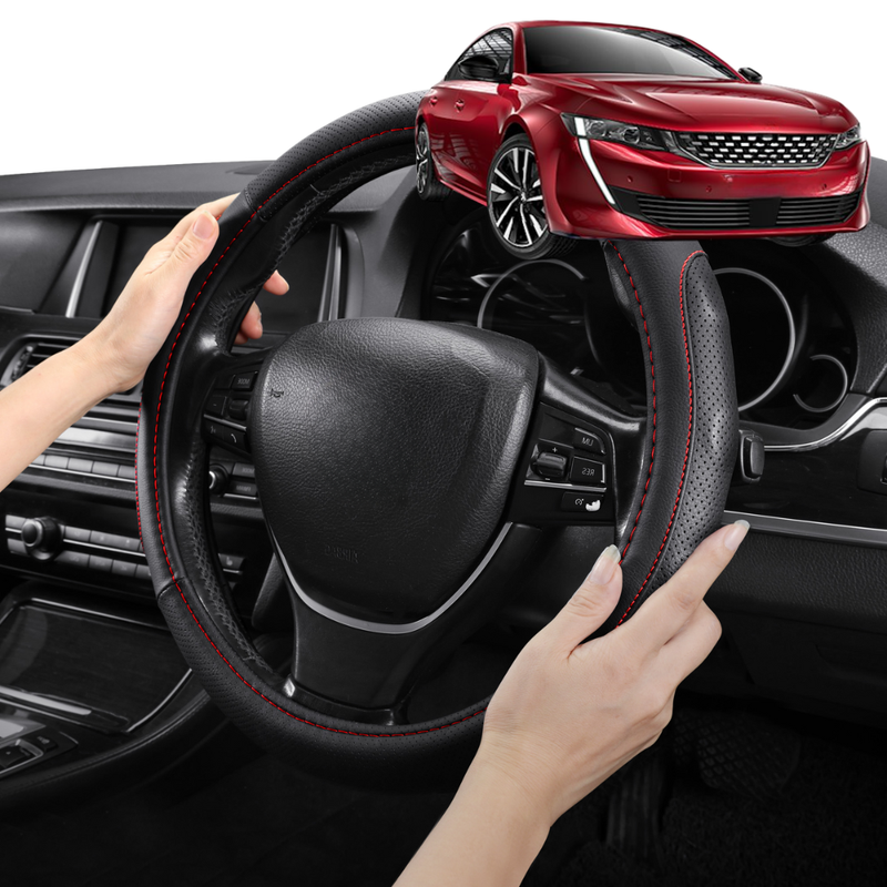 Steering Wheel Cover Pro Extra Layer for Peugeot 508 2018 - Current (R83) - Breathable & Anti-Slip - Circle 38 cm