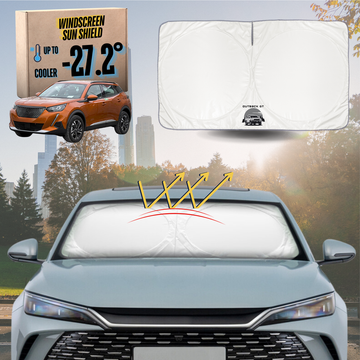 Front Windscreen Sun Shade for Peugeot 2008 SUV 2012 - 2019 (A94) - Standard 150 x 85 cm
