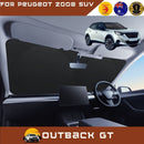 Front Windscreen Sun Shade for Peugeot 2008 SUV 2020 - Current (P24) - Standard 150 x 85 cm - Black-1