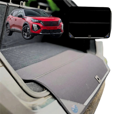 Rear Cargo Boot Bumper Protector for Peugeot 2008 SUV 2020 - Current (P24) - Standard (72 x 55) - Black