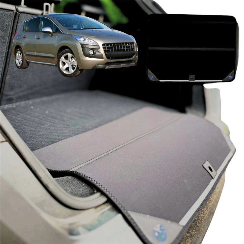 Rear Cargo Boot Bumper Protector for Peugeot 3008 SUV 2007 - 2017 (T8) - XL (98 x 55) - Black