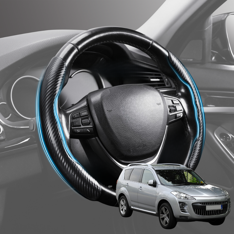 Segmented Steering Wheel Cover for Peugeot 4007 SUV 2007 - 2012 - Universal Size