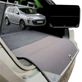 Rear Cargo Boot Bumper Protector for Peugeot 4007 SUV 2007 - 2012 - XL (98 x 55) - Black