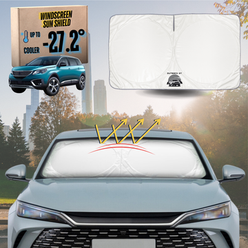 Front Windscreen Sun Shade for Peugeot 5008 SUV 2009 - 2016 (T87) - Standard 150 x 85 cm