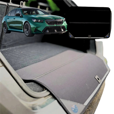 Rear Cargo Boot Bumper Protector for BMW 5 Series 2023 - Current (G60 G61 G68) - Standard (72 x 55) - Black