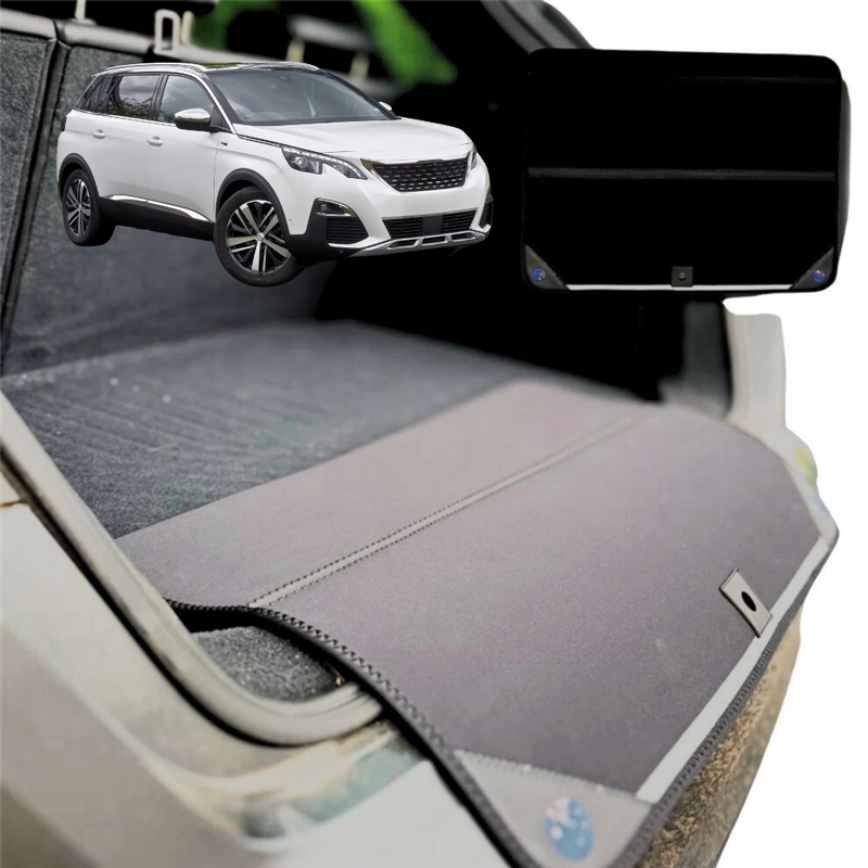Rear Cargo Boot Bumper Protector for Peugeot 5008 SUV 2017 - Current (P87) - XL (98 x 55) - Black