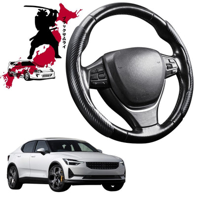 Black Samurai Segmented Steering Wheel Cover for Polestar 2 2020 - Current