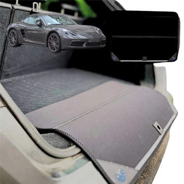 Rear Cargo Boot Bumper Protector for Porsche 718 2016 - Current Boxster Cayman(982) - Standard (72 x 55) - Black