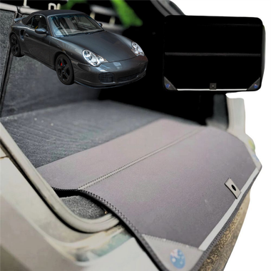 Rear Cargo Boot Bumper Protector for Porsche 911 1999 - 2004 (996 without Bose) - Standard (72 x 55) - Black
