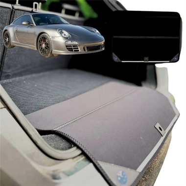 Rear Cargo Boot Bumper Protector for Porsche 911 2005 - 2012 (997 without Bose) - Standard (72 x 55) - Black