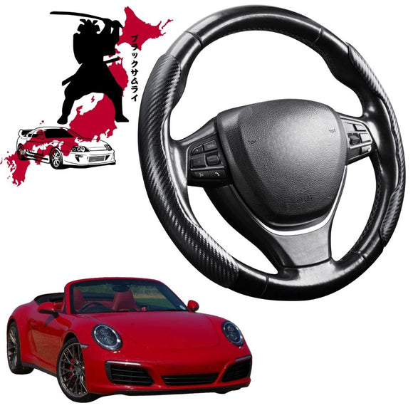 Black Samurai Segmented Steering Wheel Cover for Porsche 911 2012 - 2019 -991