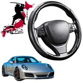 Black Samurai Segmented Steering Wheel Cover for Porsche 911 2019 - Current -992