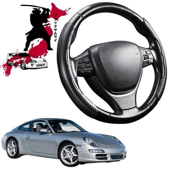 Black Samurai Segmented Steering Wheel Cover for Porsche 911 Bose 2005 - 2012 (997 with Bose)