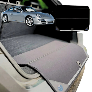 Rear Cargo Boot Bumper Protector for Porsche 911 Bose 2005 - 2012 (997 with Bose) - Standard (72 x 55) - Black