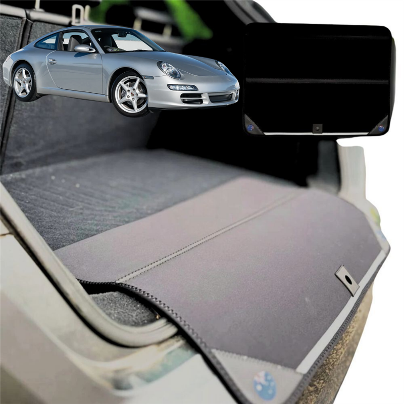Rear Cargo Boot Bumper Protector for Porsche 911 Bose 2005 - 2012 (997 with Bose) - Standard (72 x 55) - Black