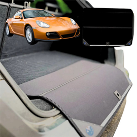 Rear Cargo Boot Bumper Protector for Porsche Boxster/Cayman 2005 - 2012 -987 - Standard (72 x 55) - Black