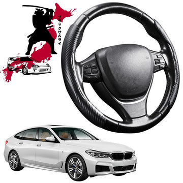 Black Samurai Segmented Steering Wheel Cover for BMW 6 Series 2017 - Current (G32)