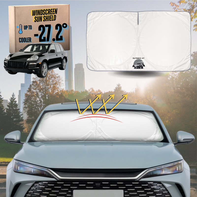 Front Windscreen Sun Shade for Porsche Cayenne 2002 - 2010 9PA, 9PA Facelift - Standard 150 x 85 cm