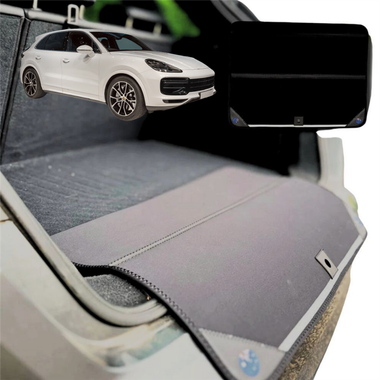 Rear Cargo Boot Bumper Protector for Porsche Cayenne 2011 - 2017 92A - XL (98 x 55) - Black