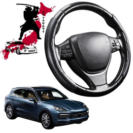 Black Samurai Segmented Steering Wheel Cover for Porsche Cayenne 2018 - Current