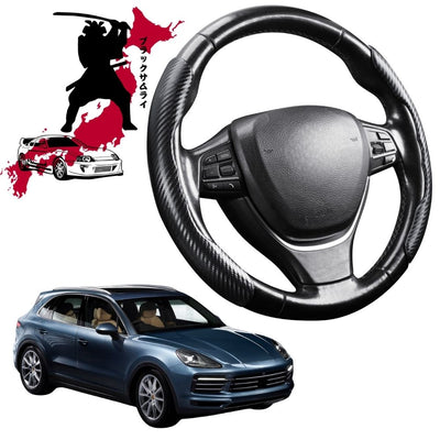 Black Samurai Segmented Steering Wheel Cover for Porsche Cayenne 2018 - Current