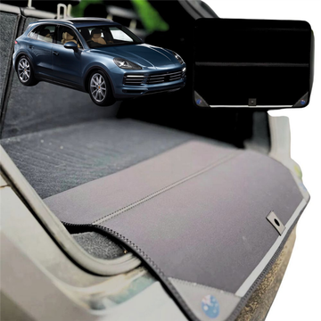 Rear Cargo Boot Bumper Protector for Porsche Cayenne 2018 - Current - Standard (72 x 55) - Black