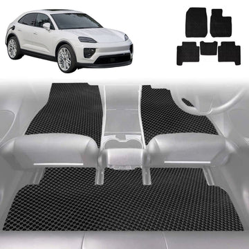 6D Diamond Car Floor Mats for Porsche Macan 2014 - Current 95B - Custom-Fit Carpet Liner