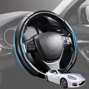 Segmented Steering Wheel Cover for Porsche Panamera 2009 - 2016 (970 G1) - Universal Size