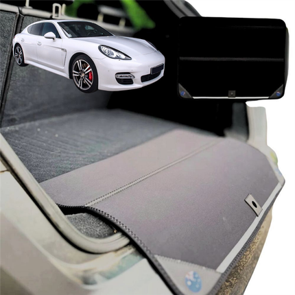 Rear Cargo Boot Bumper Protector for Porsche Panamera 2009 - 2016 (970 G1) - Standard (72 x 55) - Black