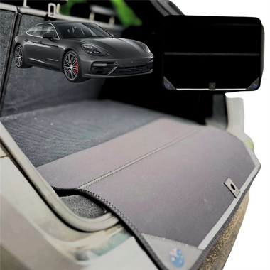 Rear Cargo Boot Bumper Protector for Porsche Panamera 2017 - Current (972 G2) - Standard (72 x 55) - Black