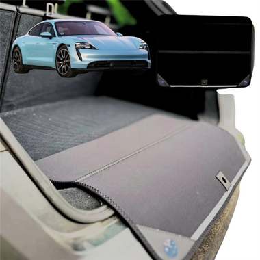 Rear Cargo Boot Bumper Protector for Porsche Taycan 2019 - Current - Standard (72 x 55) - Black