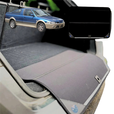 Rear Cargo Boot Bumper Protector for Proton Jumbuck 2002 - 2010 (Ute) - Standard (72 x 55) - Black