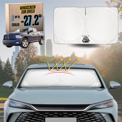 Front Windscreen Sun Shade for RAM 1500 2009 - Current (DS) - XL 160 x 100 cm