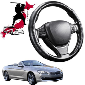 Black Samurai Segmented Steering Wheel Cover for BMW 6 Series Coupe/Convertible 2003 - 2011 (E63 E64)