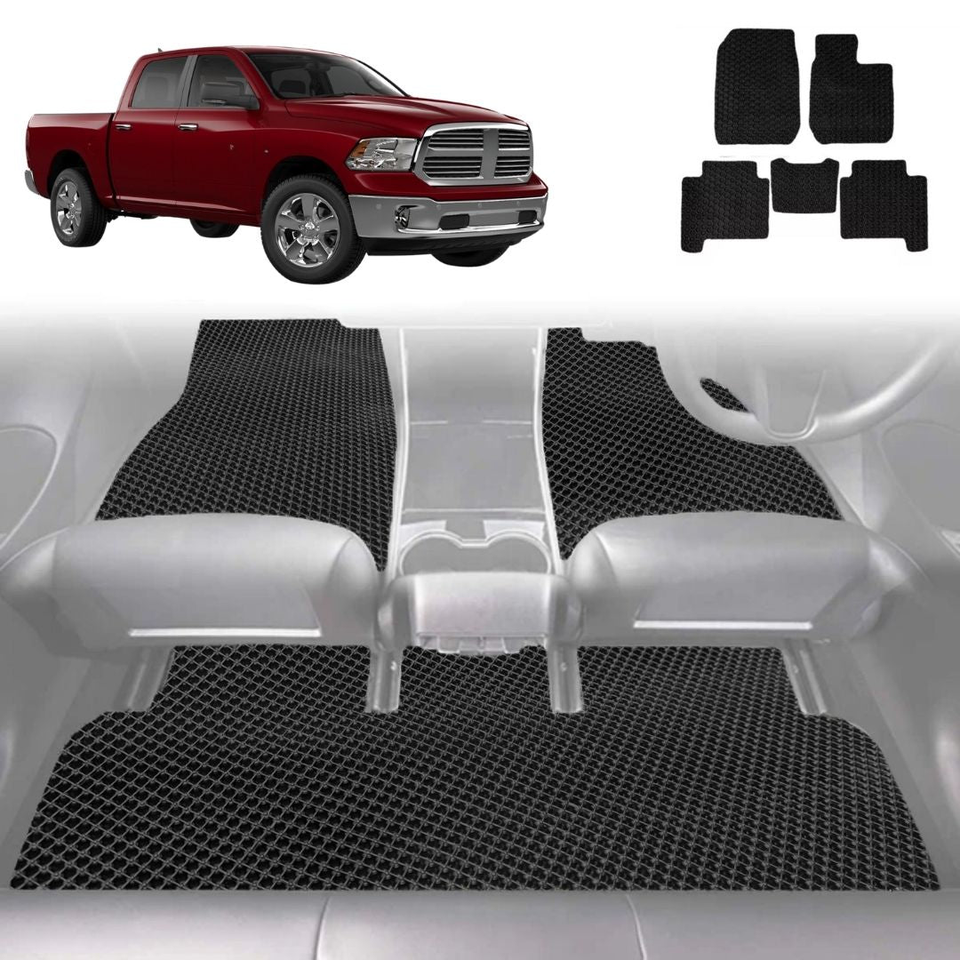 6D Diamond Car Floor Mats for RAM 1500 Express 2019 - Current (DT) - Custom-Fit Carpet Liner