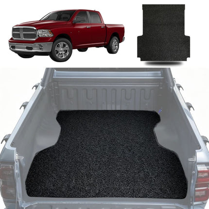Honeycomb UTE Tub Mat Tray Liner for RAM 1500 Express 2019 - Current (DT) - In 2 Pcs - Black & Grey