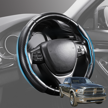 Segmented Steering Wheel Cover for RAM 1500 Laramie 2009 - 2018 (DS/DJ/D2) - Universal Size