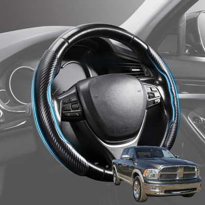 Segmented Steering Wheel Cover for RAM 1500 Laramie 2009 - 2018 (DS/DJ/D2) - Universal Size