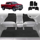 6D Diamond Car Floor Mats for RAM 1500 Laramie 2019 - Current (DT) - Custom-Fit Carpet Liner-1