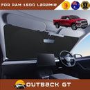 Front Windscreen Sun Shade for RAM 1500 Laramie 2019 - Current (DT) - Standard 150 x 85 cm - Black-1