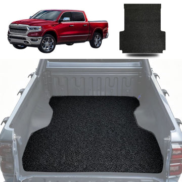 Honeycomb UTE Tub Mat Tray Liner for RAM 1500 Laramie 2019 - Current (DT) - In 2 Pcs - Black & Grey